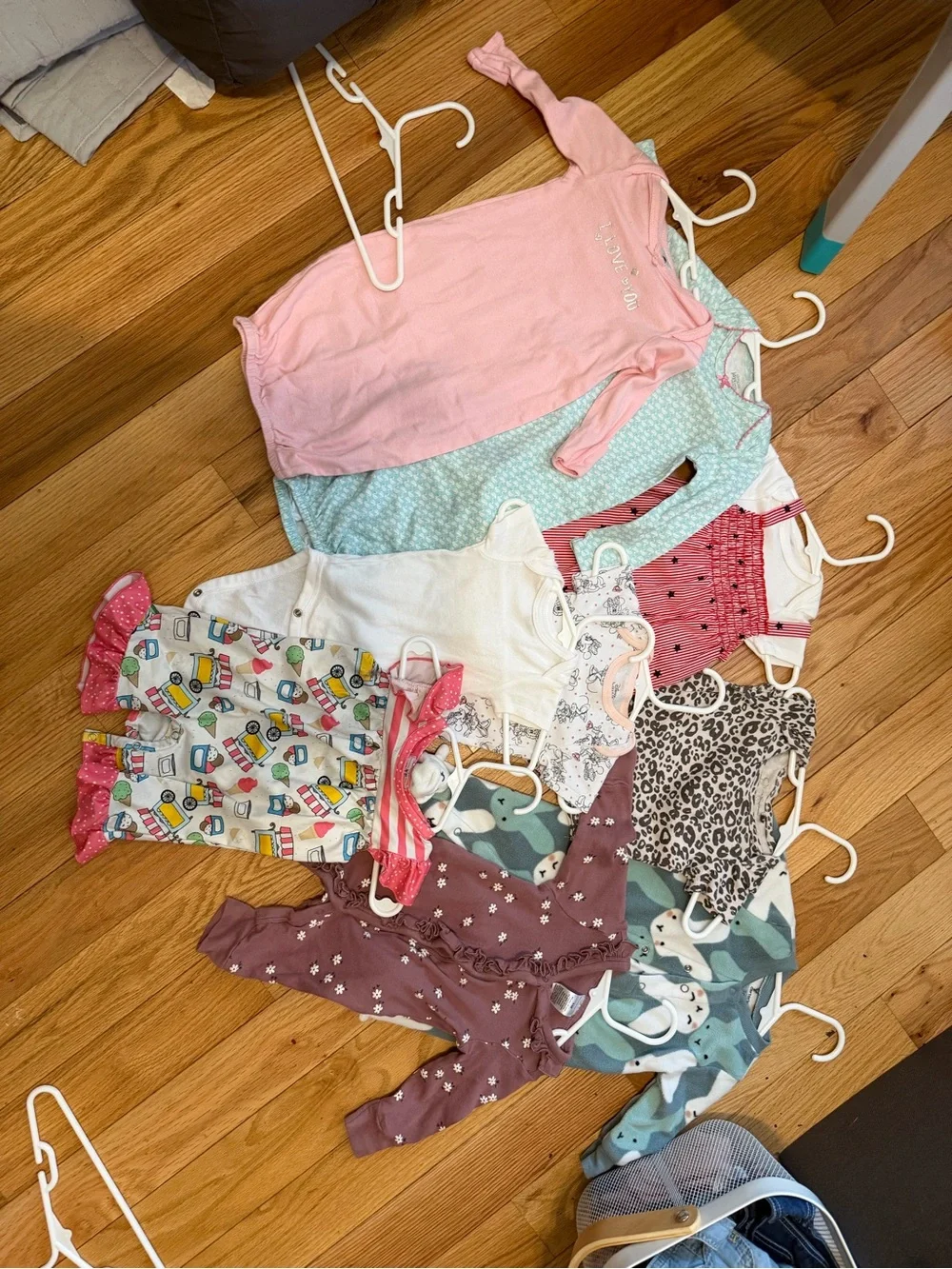 Carter's Cream, Pink, Gray & Multicolor Baby Footies and Sleep Sacks